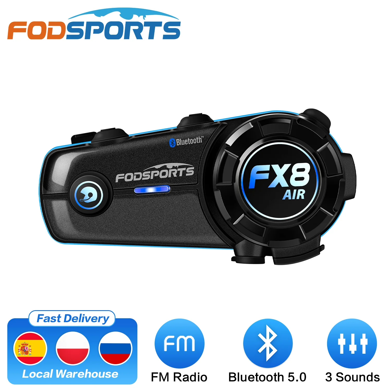 Fodsports FX8 AIR        BT 5.0 FM , 900mAh ͸ 뷮,  ˶, ׷  3 .